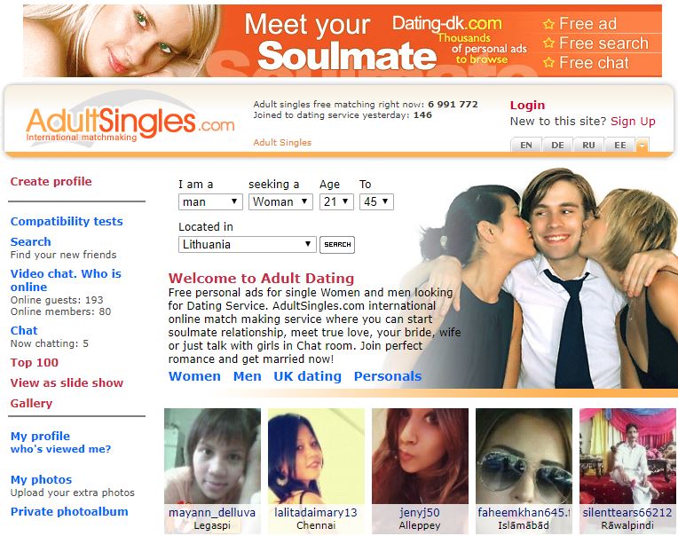 adultsingles reviews